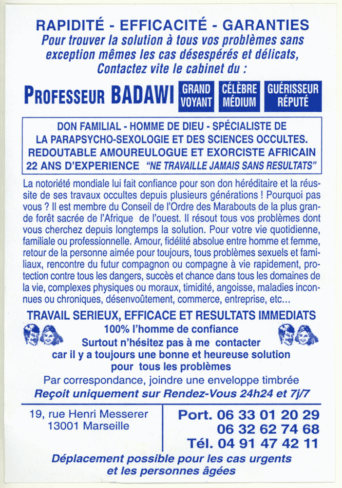 Professeur BADAWI, Marseille