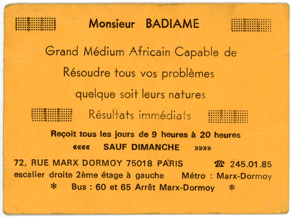 Monsieur BADIAME, Paris