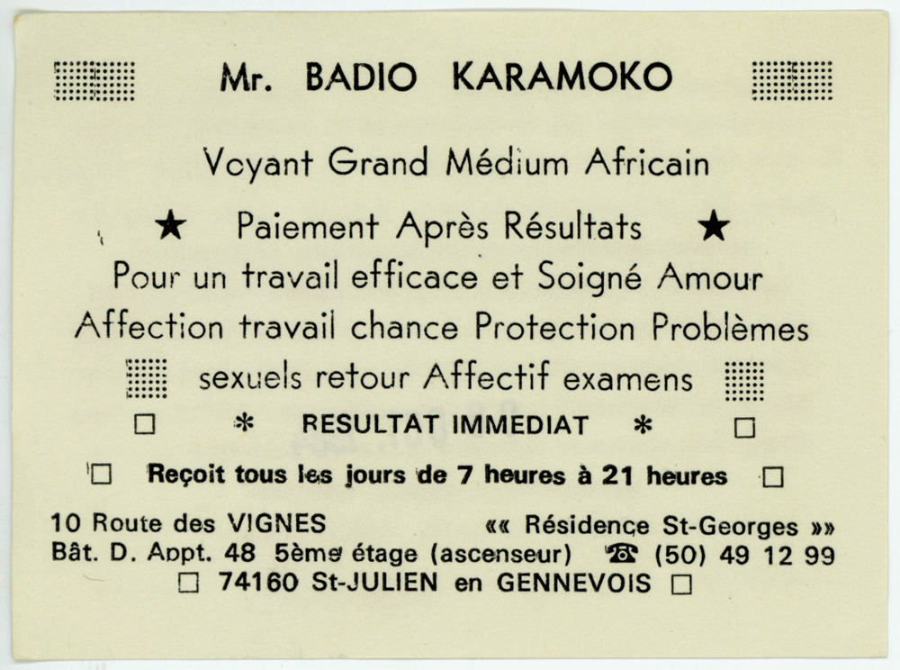 Monsieur BADIO KARAMOKO, Haute-Savoie