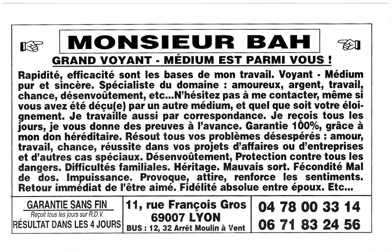 Monsieur BAH, Lyon