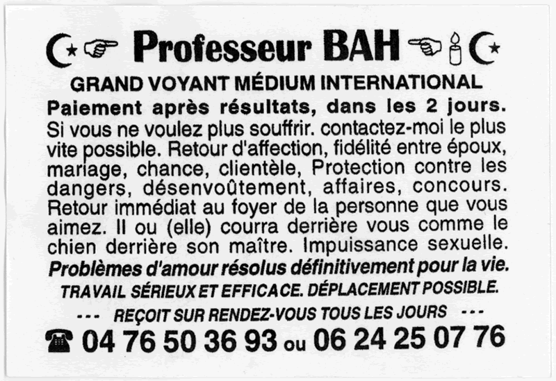 Professeur BAH, Grenoble