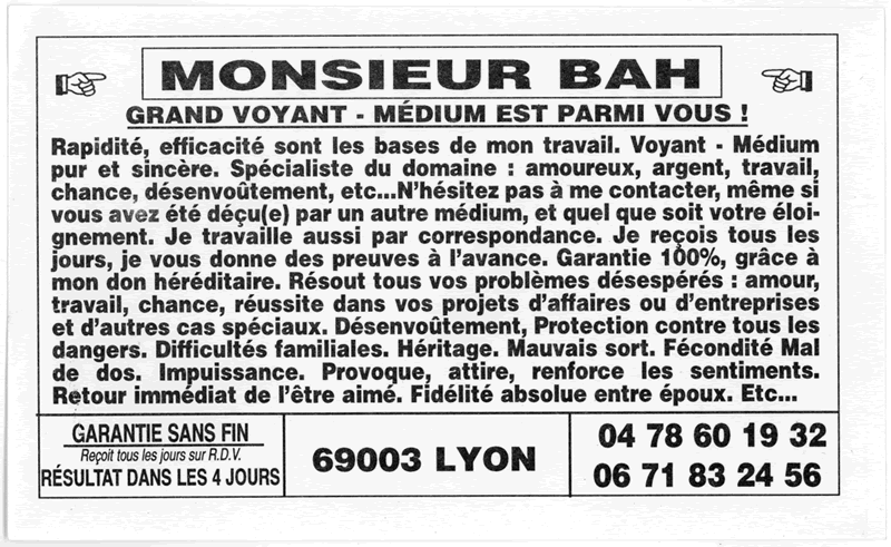 Monsieur BAH, Lyon