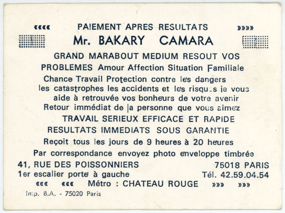 Cliquez pour voir la fiche détaillée de BAKARY CAMARA