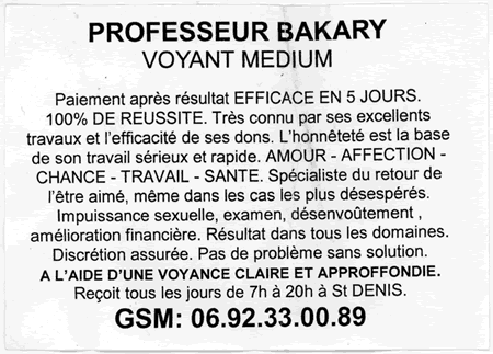 Professeur BAKARY, Réunion