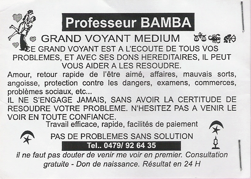 Cliquez pour voir la fiche détaillée de BAMBA