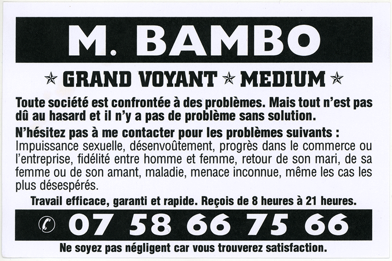 Monsieur BAMBO, (indéterminé)