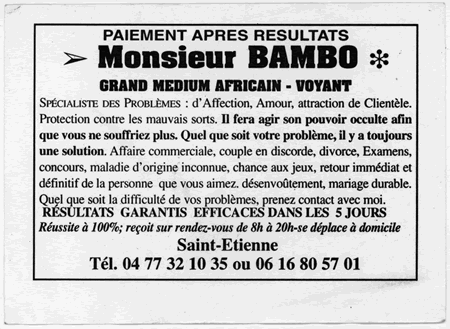Monsieur BAMBO, Saint-Etienne