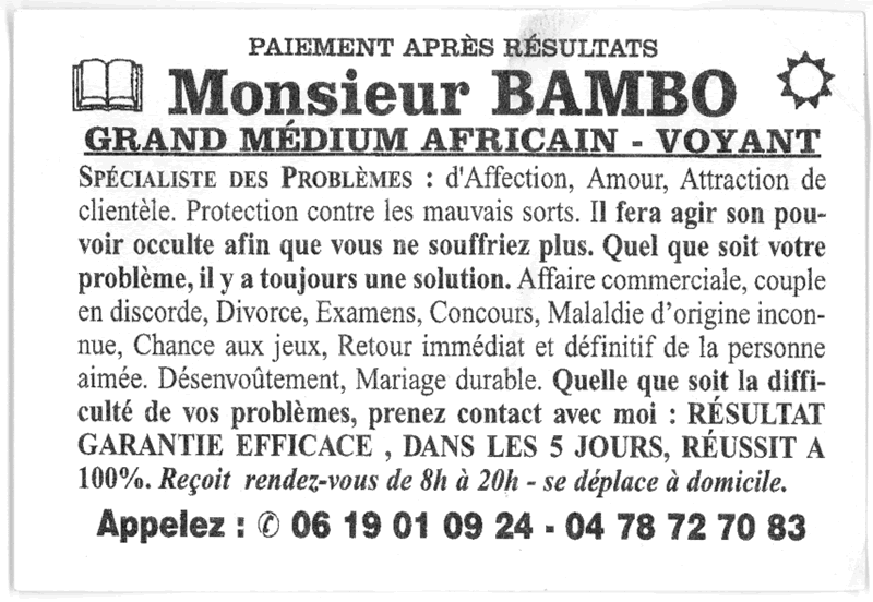 Monsieur BAMBO, Lyon