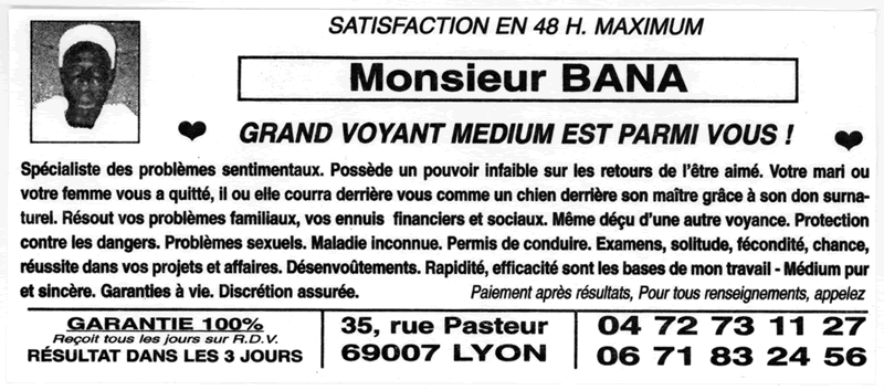 Monsieur BANA, Lyon