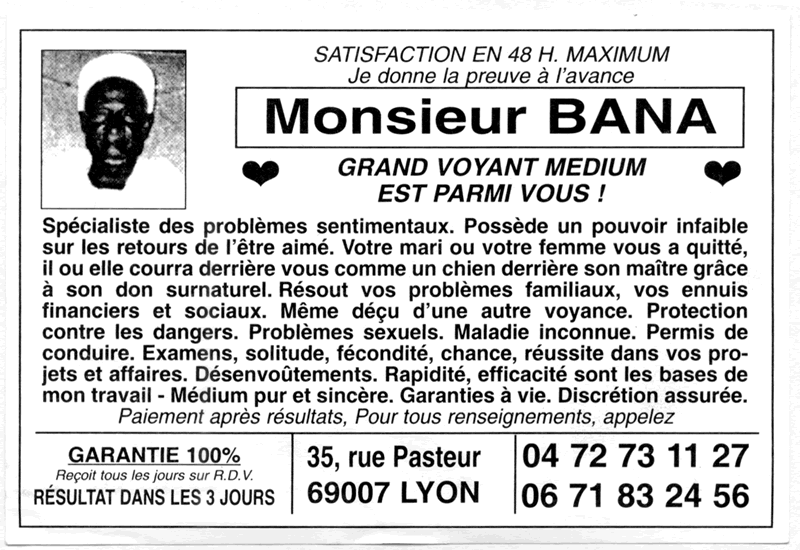Monsieur BANA, Lyon
