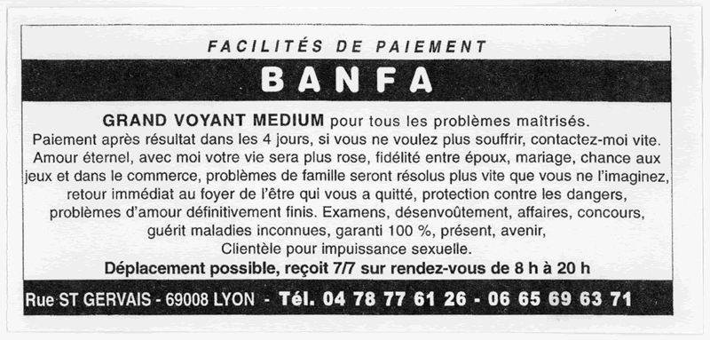  BANFA, Lyon