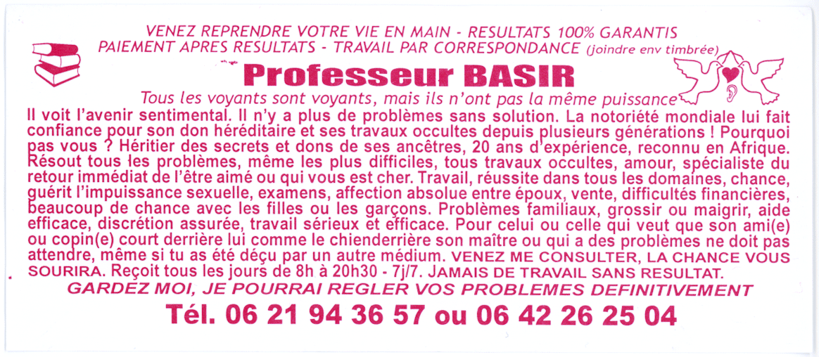 Cliquez pour voir la fiche détaillée de BASIR