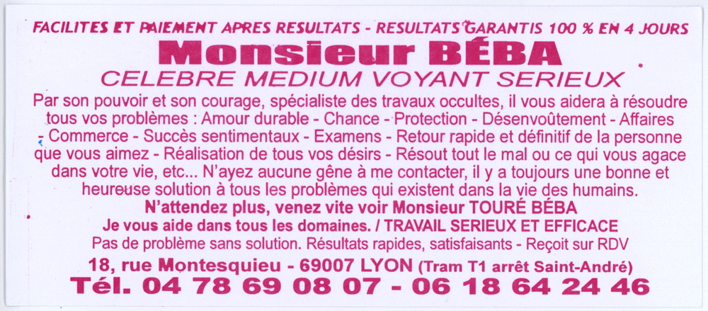 Cliquez pour voir la fiche détaillée de BÉBA
