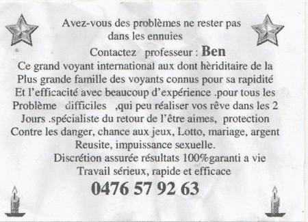 Professeur Ben, Belgique