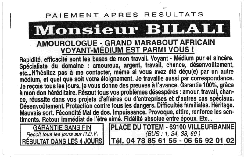 Monsieur BILALI, Lyon