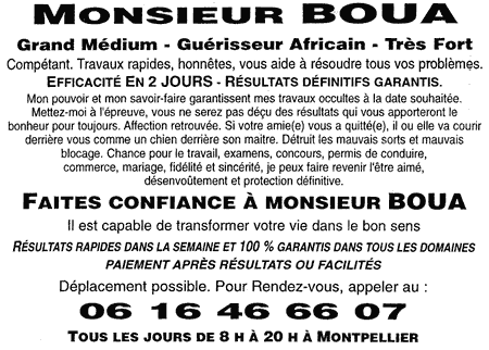 Monsieur BOUA, Hérault, Montpellier