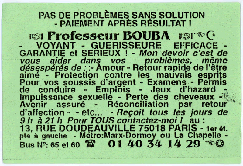 Professeur BOUBA, Paris