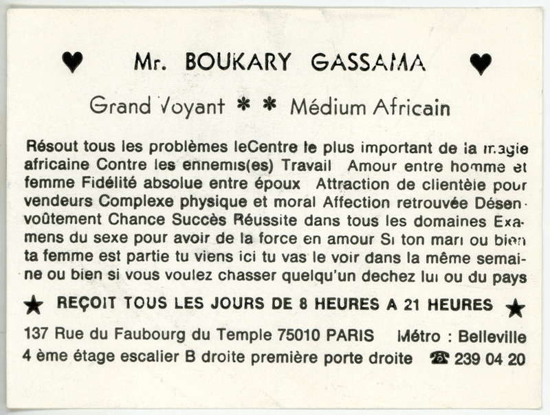 Cliquez pour voir la fiche détaillée de BOUKARY GASSAMA