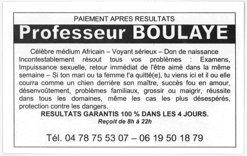 Professeur BOULAYE, Lyon