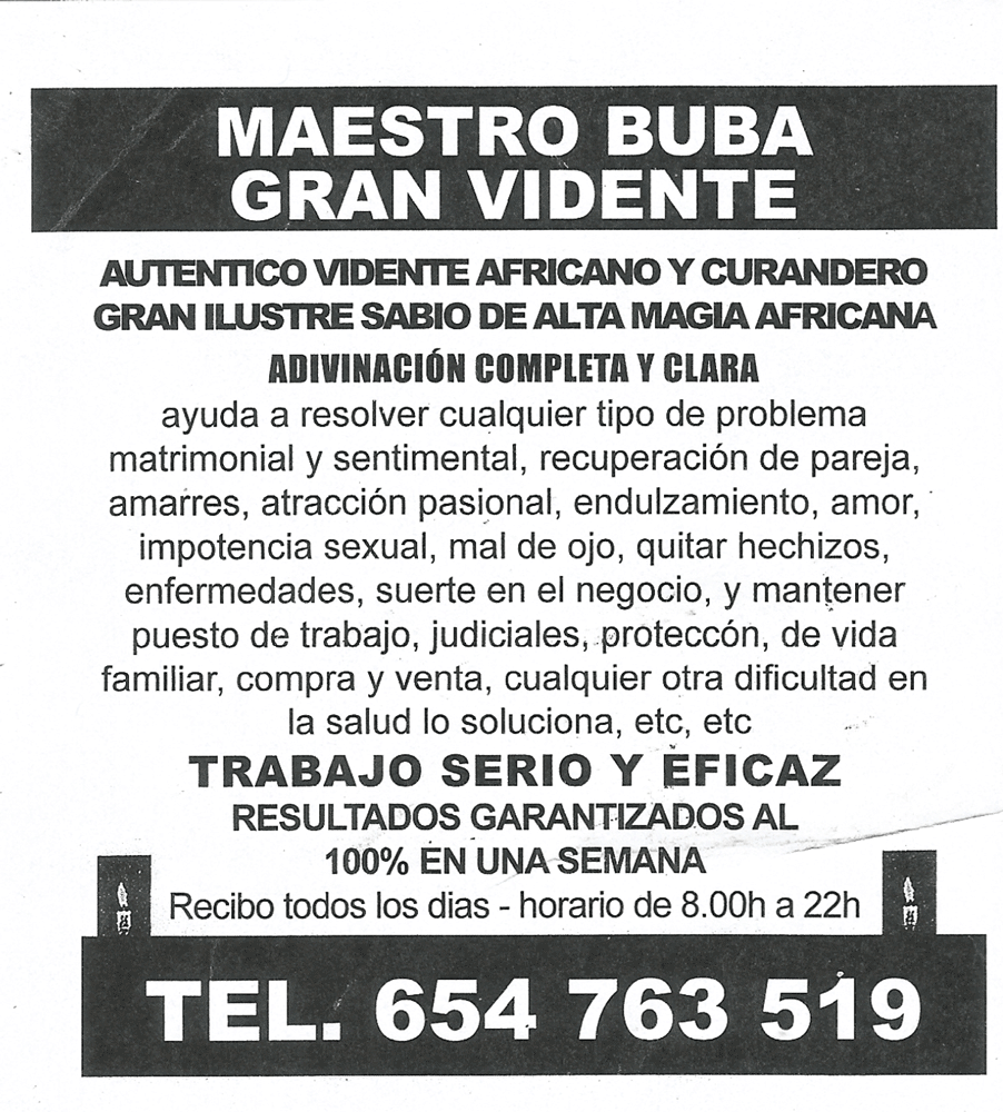 Maître BUBA, Espagne