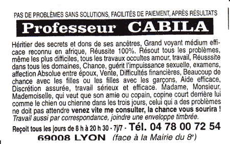 Professeur CABILA, Lyon