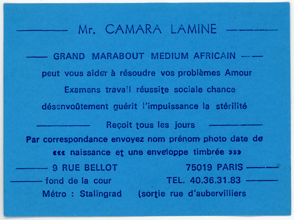 Monsieur CAMARA LAMINE, Paris