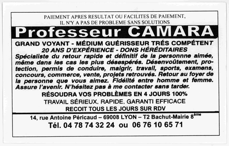 Professeur CAMARA, Lyon