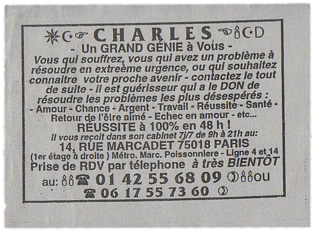  CHARLES, Paris