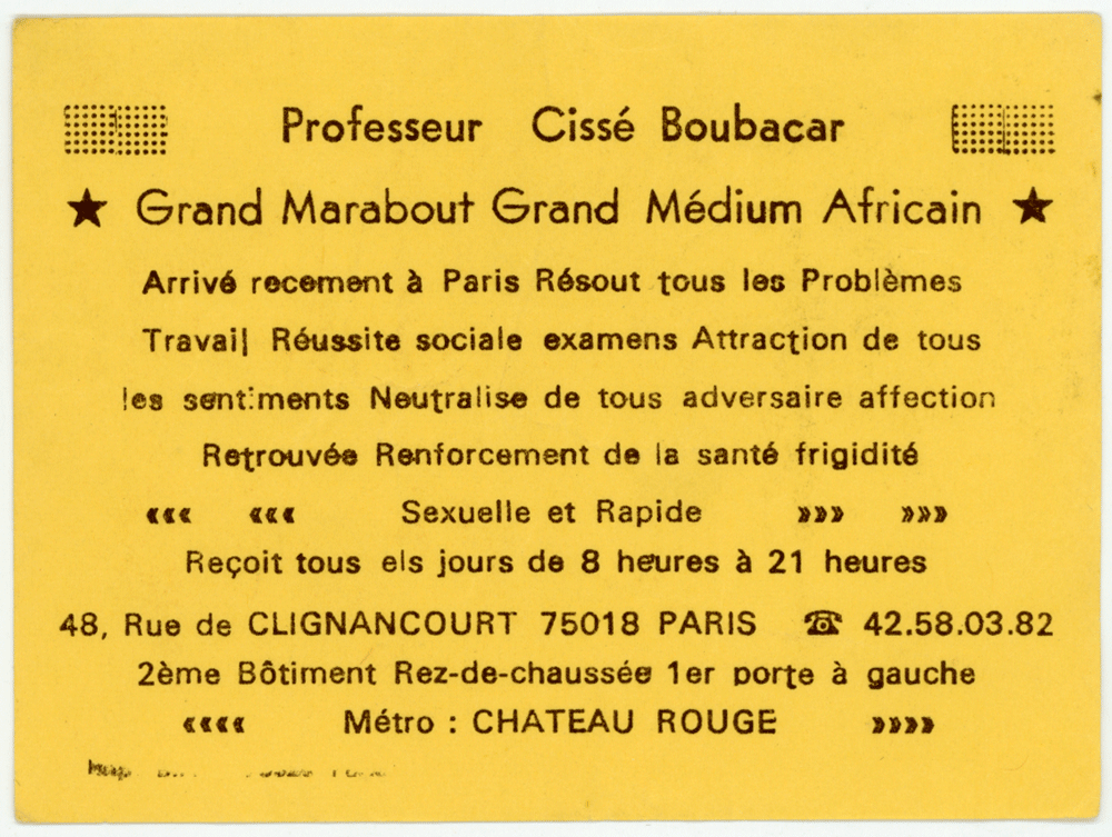 Professeur Cissé Boubacar, Paris