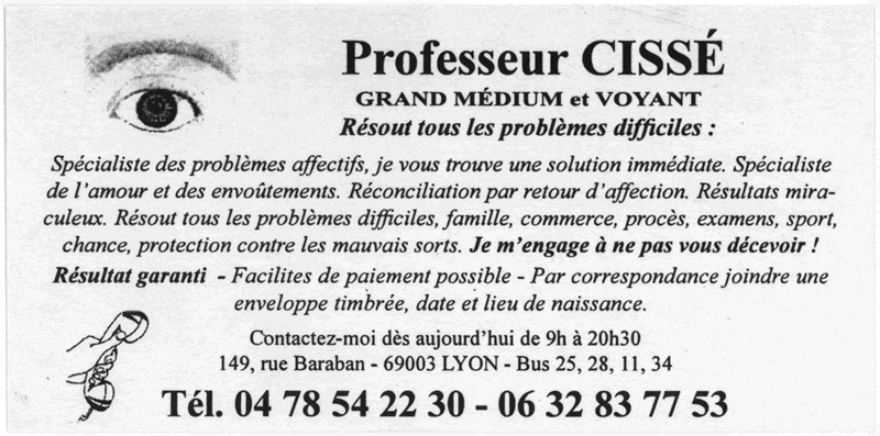 Maître CISSÉ, Lyon