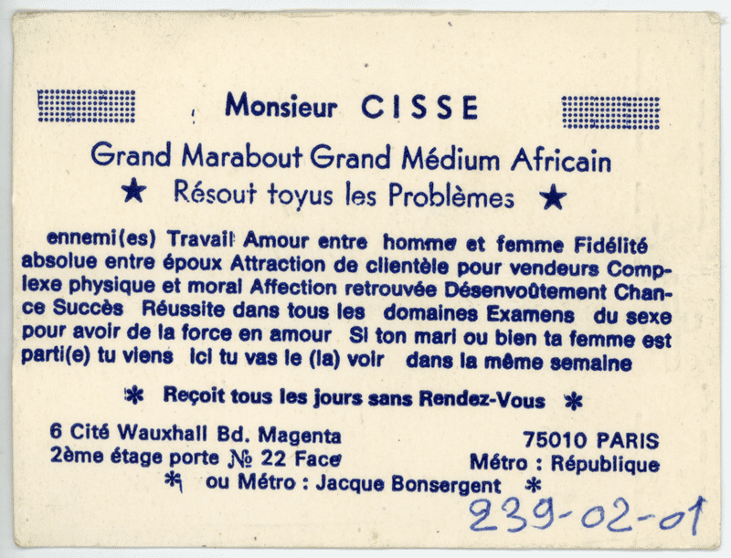 Cliquez pour voir la fiche détaillée de CISSE