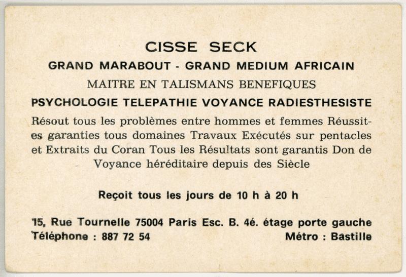 Cliquez pour voir la fiche détaillée de CISSE SECK