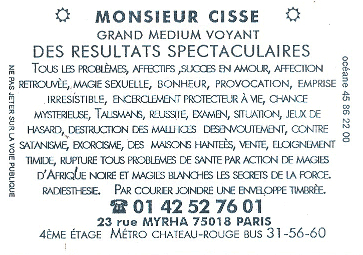 Cliquez pour voir la fiche détaillée de CISSE