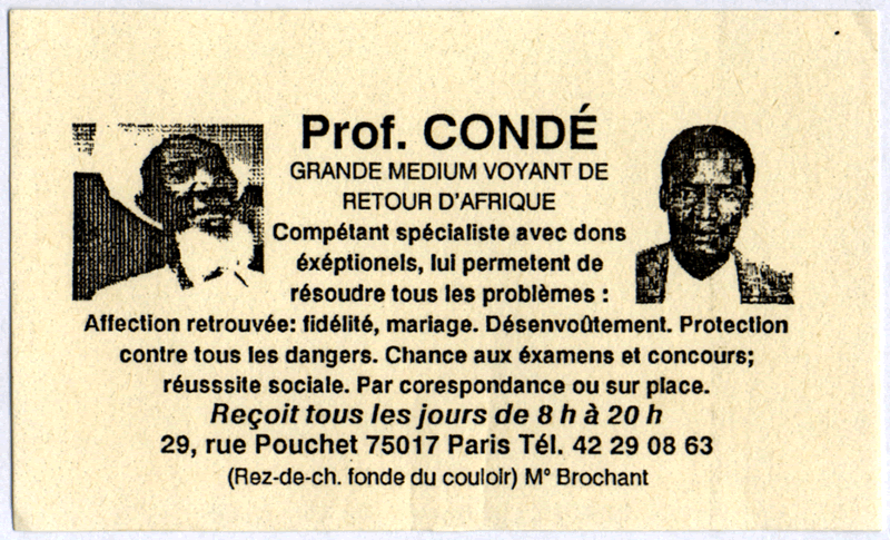 Professeur CONDÉ, Paris