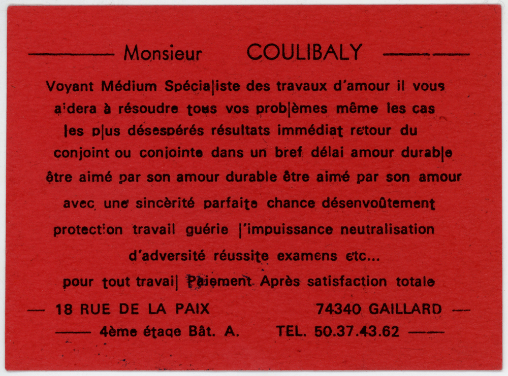 Monsieur COULIBALY, Haute-Savoie