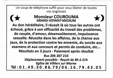 Monsieur COUROUMA, Val de Marne