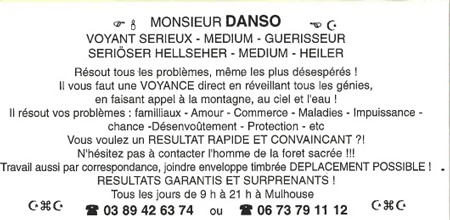 Monsieur DANSO, Haut-Rhin