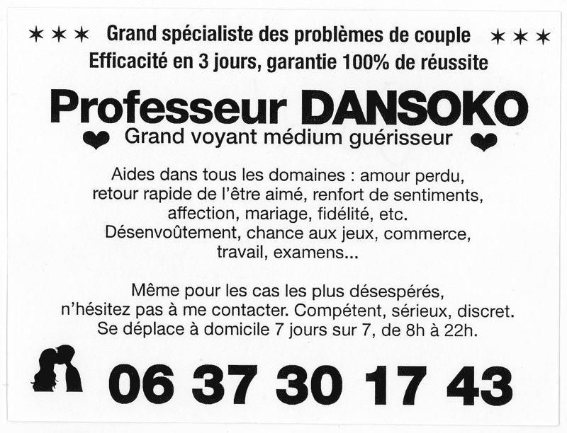 Professeur DANSOKO, Grenoble