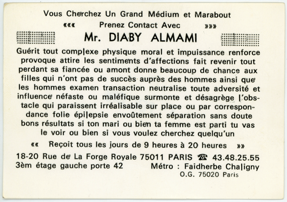 Monsieur DIABY ALMAMI, Paris