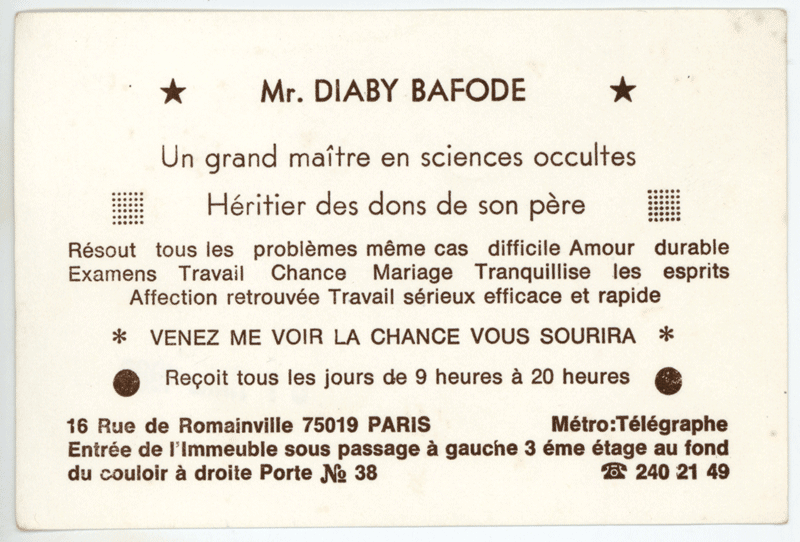 Cliquez pour voir la fiche détaillée de DIABY BAFODE