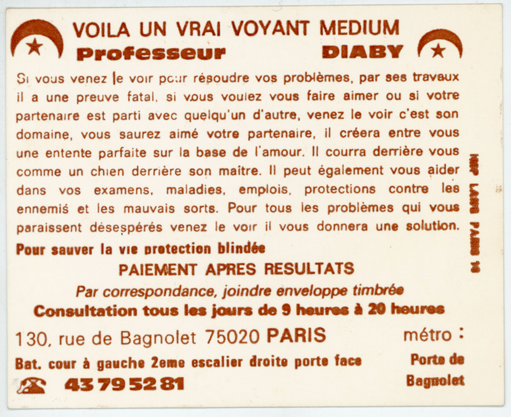 Professeur DIABY, Paris