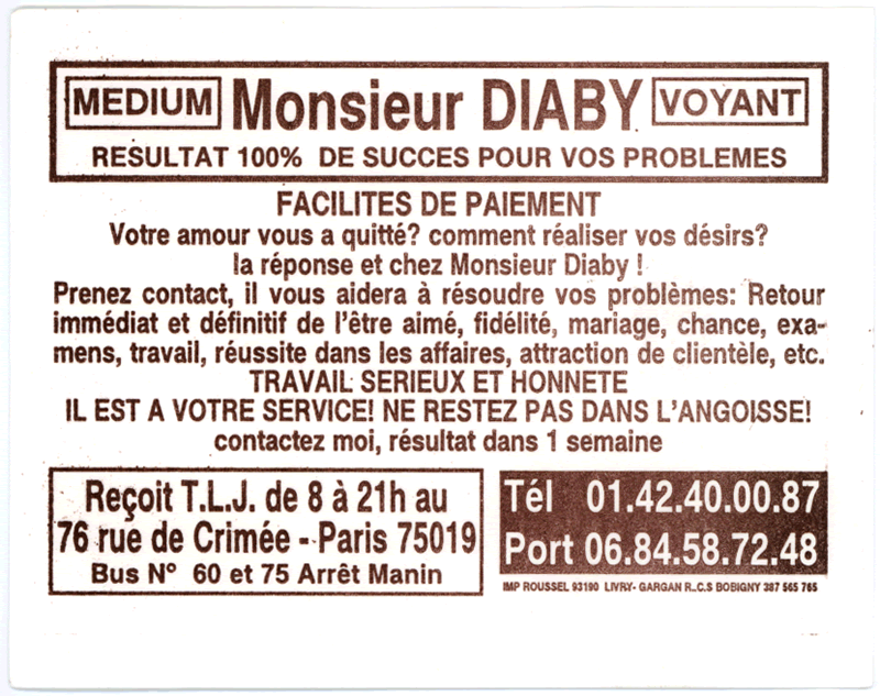 Monsieur DIABY, Paris