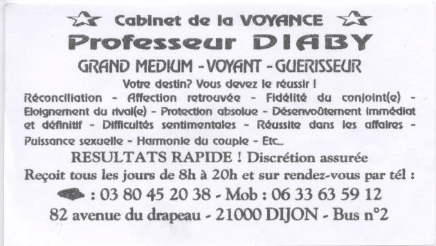 Professeur DIABY, Dijon
