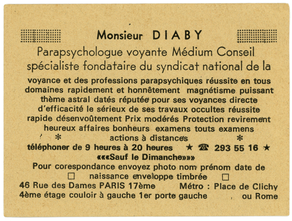 Monsieur DIABY, Paris