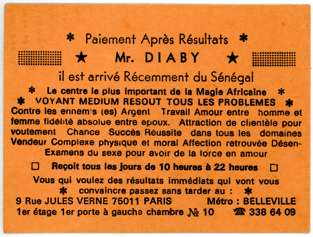 Monsieur DIABY, Paris