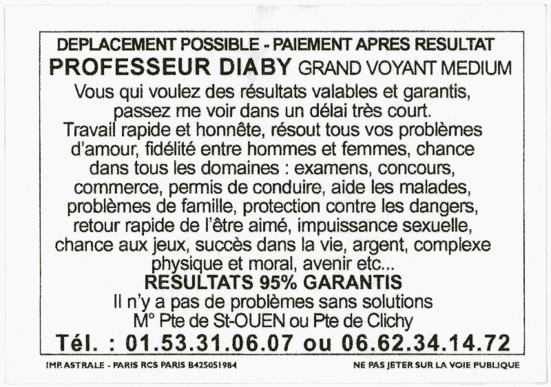 Professeur DIABY, Seine St Denis