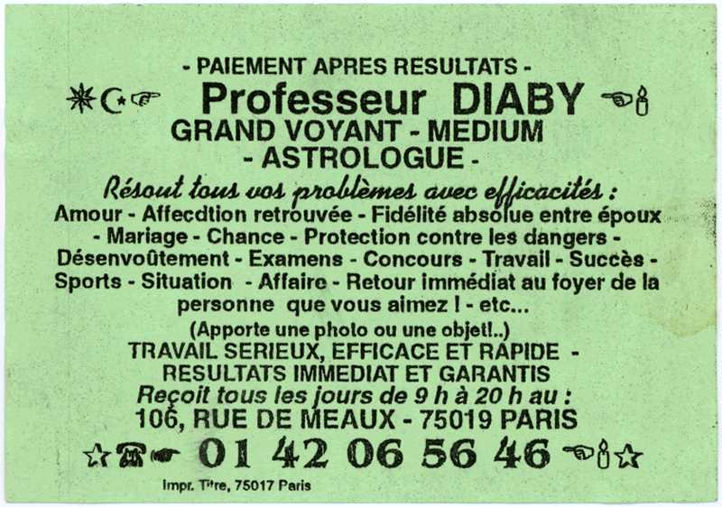 Professeur DIABY, Paris