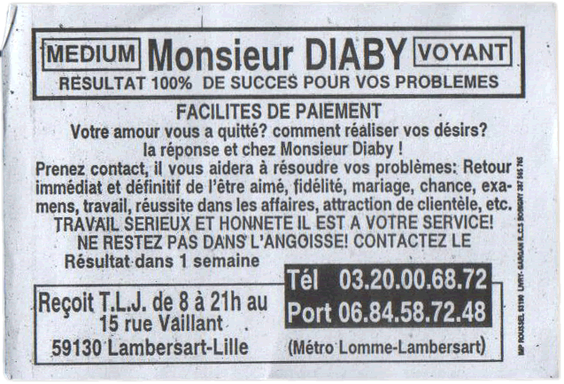 Monsieur DIABY, Nord