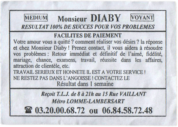 Monsieur DIABY, Nord