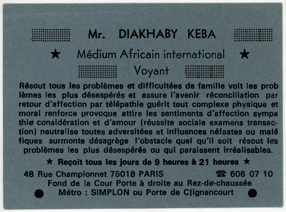 Monsieur DIAKHABY KEBA, Paris